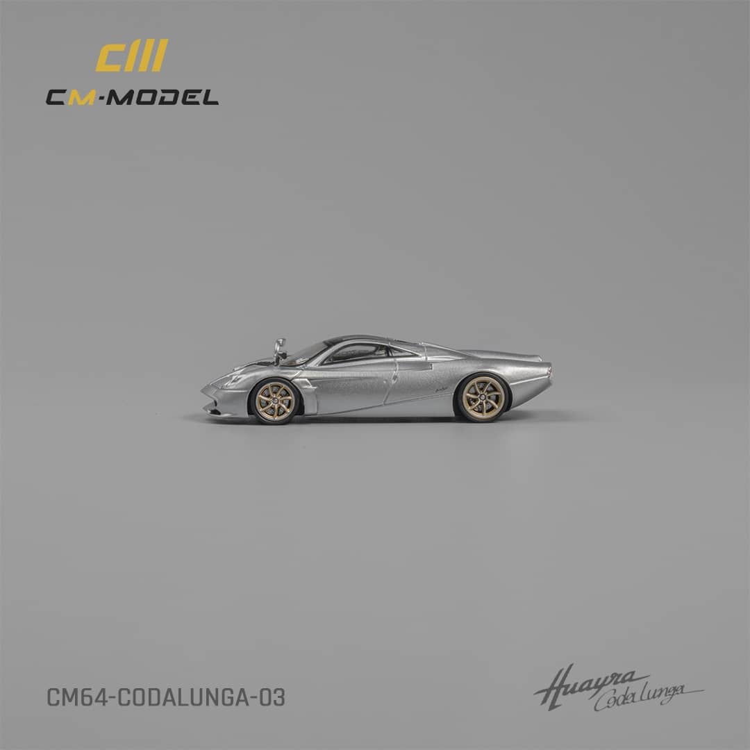 [ETA:  Jun 2025 ] CM Model 1/64 Pagani Huayra Codalunga - Metallic Silver