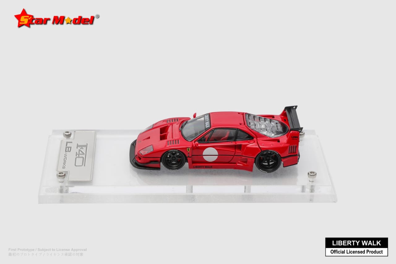 LBWK F40 ブラック Star Model 1/64 ダイキャスト Star 1:64 Black F40 LBWK Racing Sports Model Diecast Display