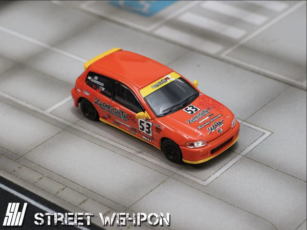 Street Weapon 1/64 Spoon EG6 – Black Ice Diecast