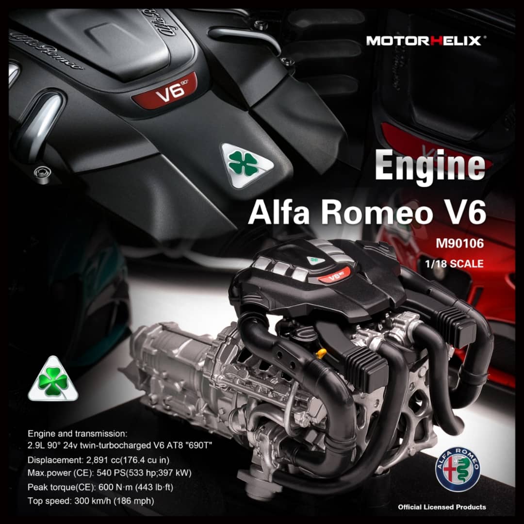 [ETA:  Apr 2025 ] MotorHelix 1/18 GTA V6 Diecast Engine Model