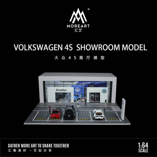 [ETA:  Mar 2025 ] MoreArt 1/64 
Volkswagen Dealership Diorama with LED Light