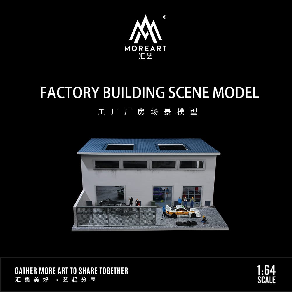 [ETA:  Apr 2025 ] MoreArt 1/64 Factory Building with LED Light.