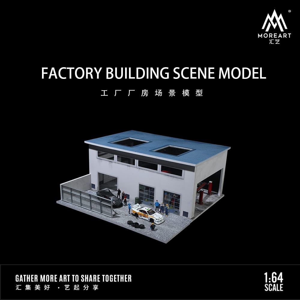 [ETA:  Apr 2025 ] MoreArt 1/64 Factory Building with LED Light.