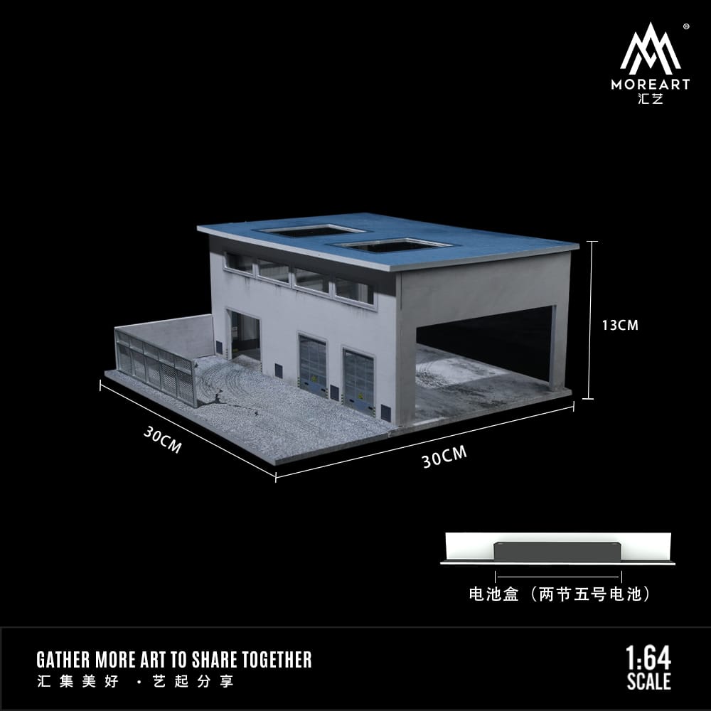 [ETA:  Apr 2025 ] MoreArt 1/64 Factory Building with LED Light.