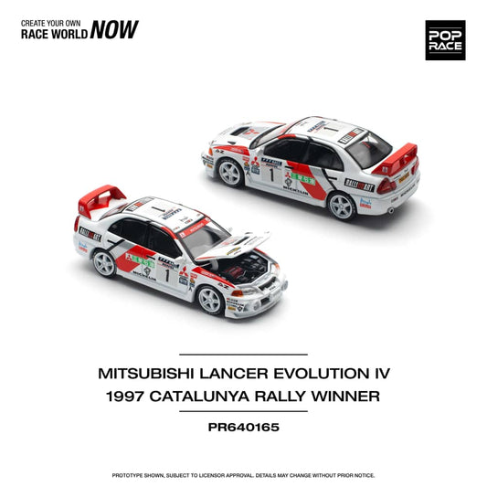 Pop Race 1/64 Mitsubishi Lancer Evolution IV - 1997 Catalunya Rally 1# Livery