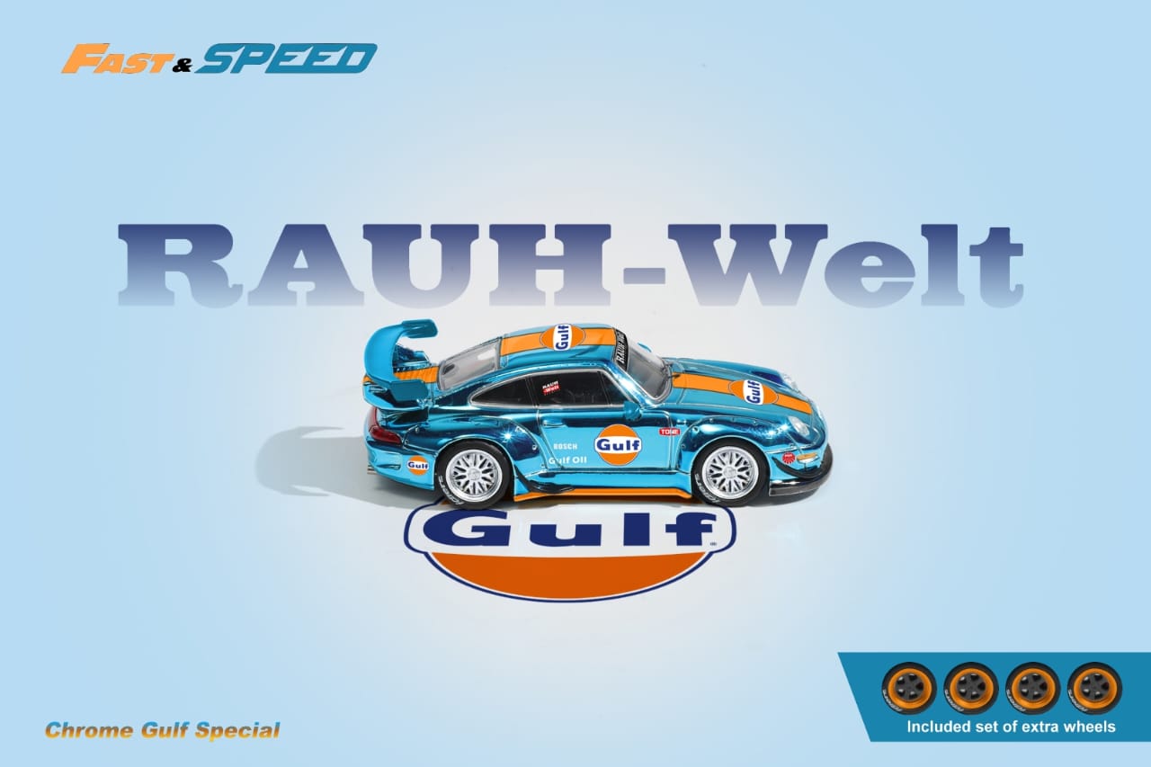 Fast Speed 1/64 Rauh-Welt RWB993 GT Chrome Gulf