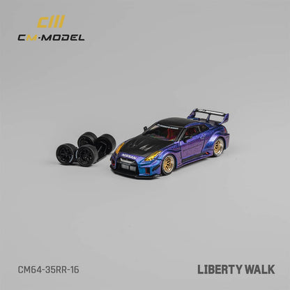 [ETA:  Jul 2025 ] CM Model 1/64 Nissan LBWK GT-R R35 Super Silhouette 35GT-RR 3.0 - Magic Purple / Carbon Hood