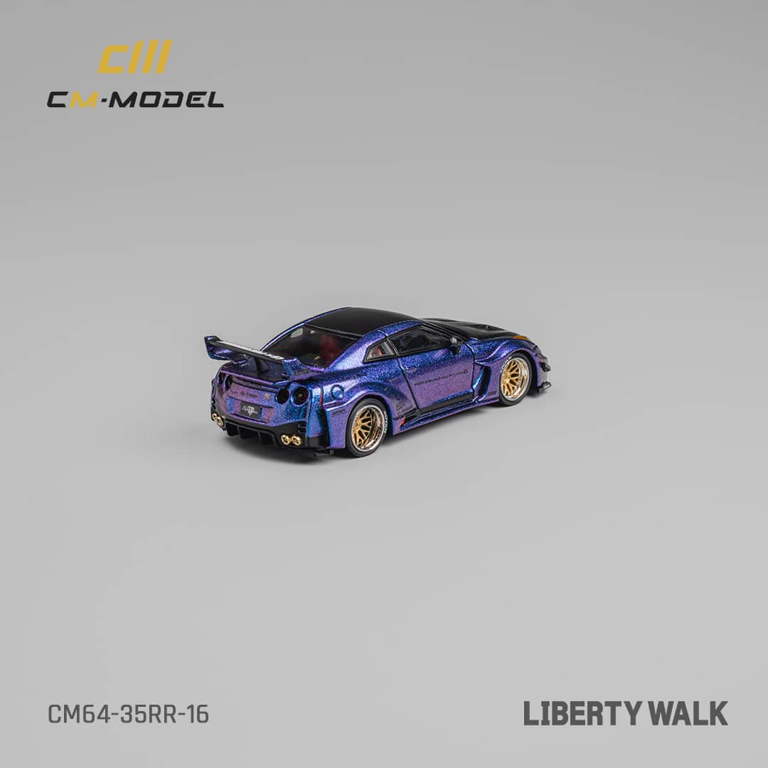 [ETA:  Jul 2025 ] CM Model 1/64 Nissan LBWK GT-R R35 Super Silhouette 35GT-RR 3.0 - Magic Purple / Carbon Hood