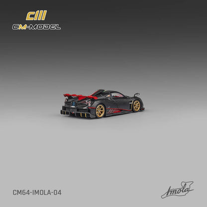 [ETA:  Jul 2025 ] CM Model 1/64 Pagani  Imola - Full Drycarbon Black with Italia Stripes