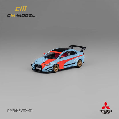 [ETA:  Jul 2025 ] CM Model 1/64 Mitsubishi Varis  EVO X - Blue with Orange Stripe