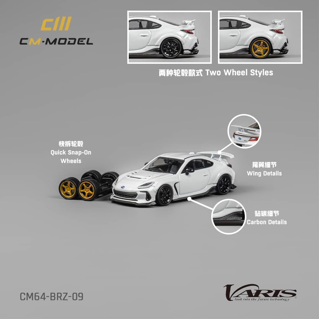 [ETA:  Jul 2025 ] CM Model 1/64 Subaru Varis BRZ Mk2 ZD8 Arising-1 Modified White