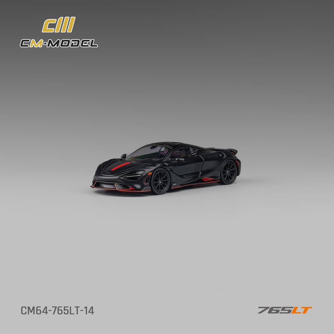 [ETA:  Jul 2025 ] CM Model 1/64 McLaren 765LT Matte Black