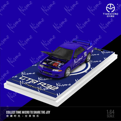 [ETA:  Apr 2025 ] Time Micro 1/64 Skyline GT-R R32 Nismo Blue 23#/ Rainbow 21#