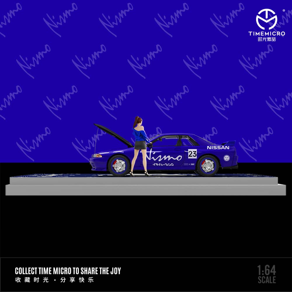 [ETA:  Apr 2025 ] Time Micro 1/64 Skyline GT-R R32 Nismo Blue 23#/ Rainbow 21#