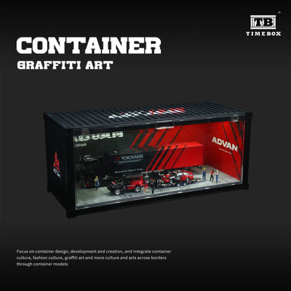 [ETA:  Apr 2025 ] Time Box  x MoreArt 1/64 ABS Container with LED Light Advan Livery