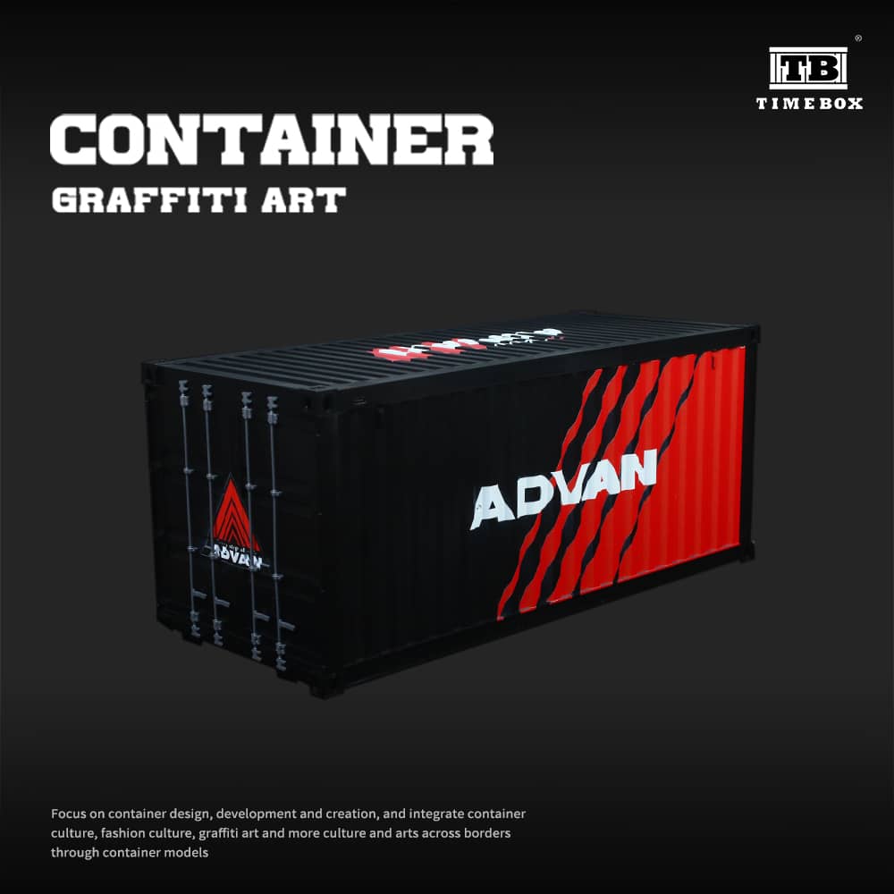 [ETA:  Apr 2025 ] Time Box  x MoreArt 1/64 ABS Container with LED Light Advan Livery