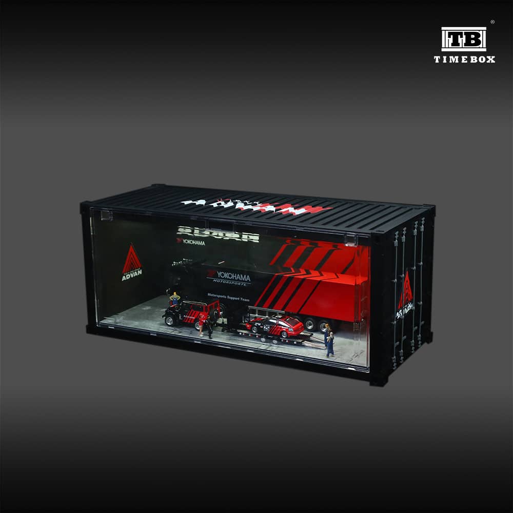 [ETA:  Apr 2025 ] Time Box  x MoreArt 1/64 ABS Container with LED Light Advan Livery