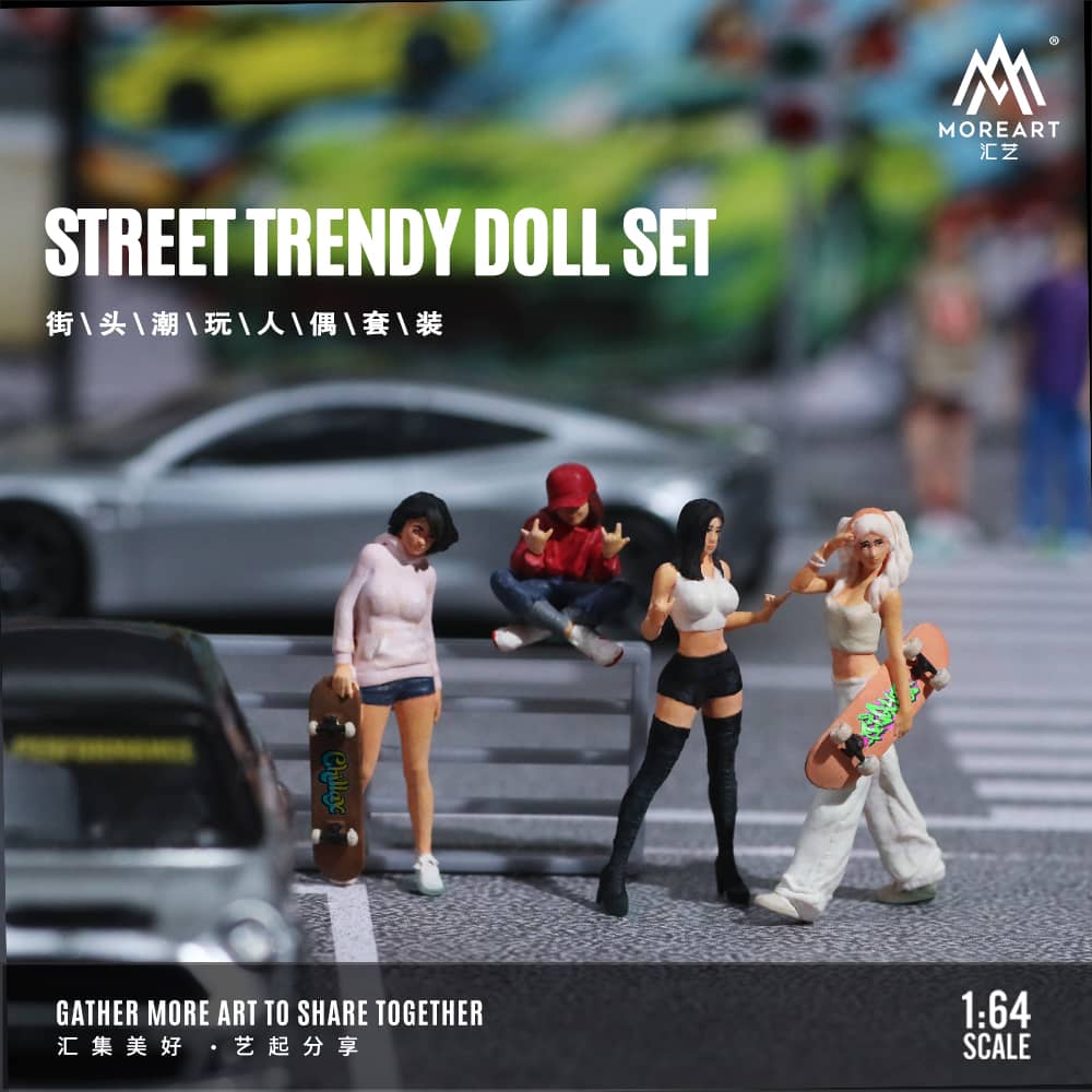 [ETA:  Apr 2025 ] MoreArt 1/64 Street Trendy Set  of Four Figures