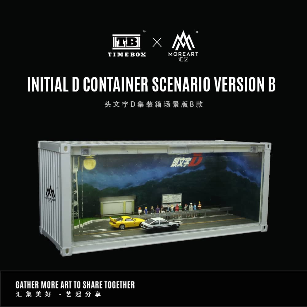 [ETA:  Apr 2025 ] Time Box  x MoreArt 1/64 ABS Container with LED Light
Initial D(B Type) Livery