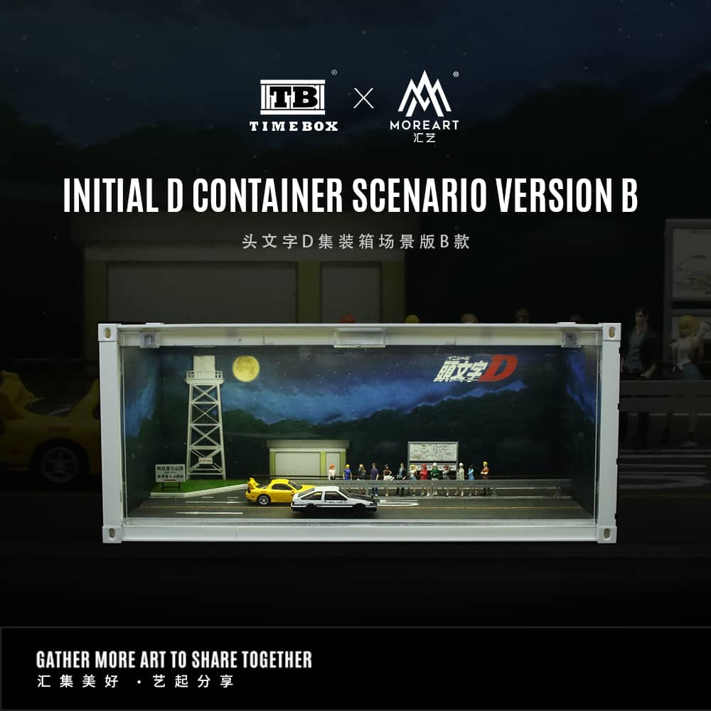 [ETA:  Apr 2025 ] Time Box  x MoreArt 1/64 ABS Container with LED Light
Initial D(B Type) Livery