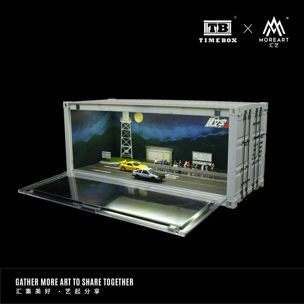 [ETA:  Apr 2025 ] Time Box  x MoreArt 1/64 ABS Container with LED Light
Initial D(B Type) Livery