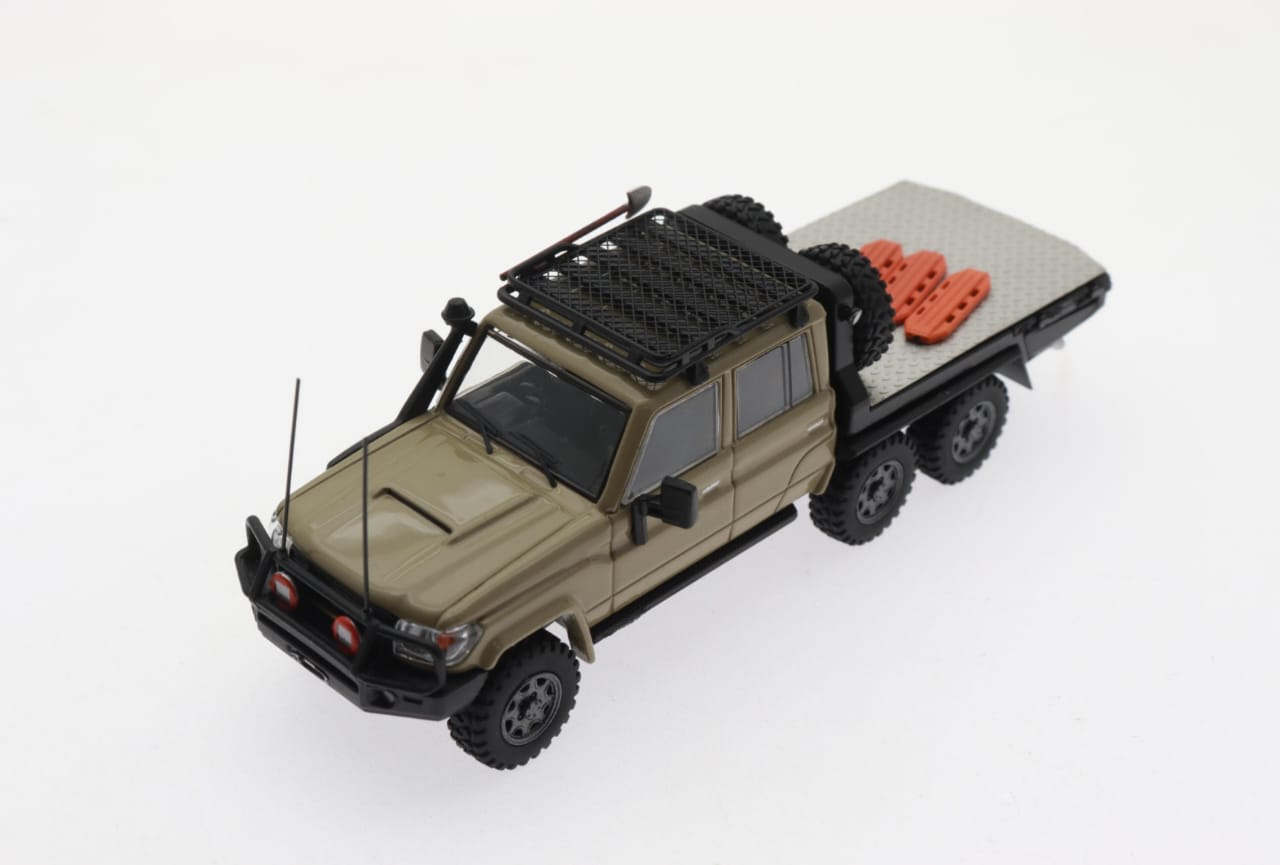 [ETA:  Apr 2025 ] Autobots 1/64 Land Cruiser LC79 Double Cabin 6x6 Off-Load Light Pickup