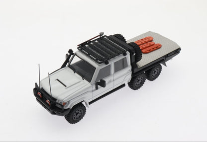 [ETA:  Apr 2025 ] Autobots 1/64 Land Cruiser LC79 Double Cabin 6x6 Off-Load Light Pickup