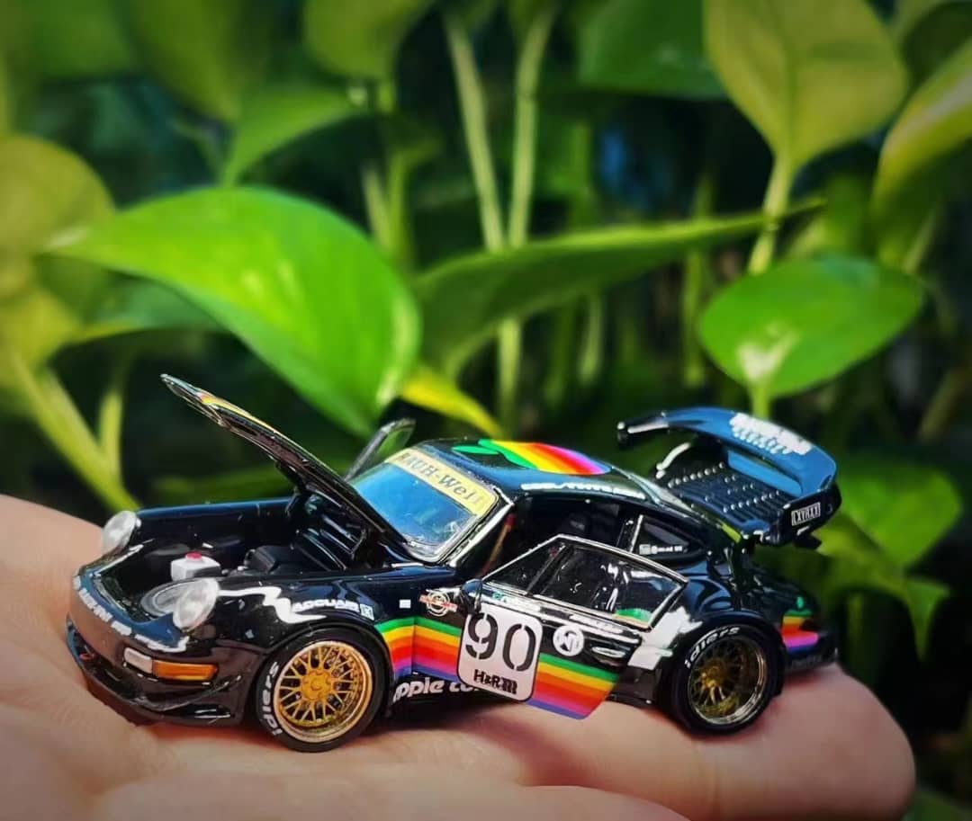 PGM 1/64 RWB 964 GT Wing Black Apple 90# Livery