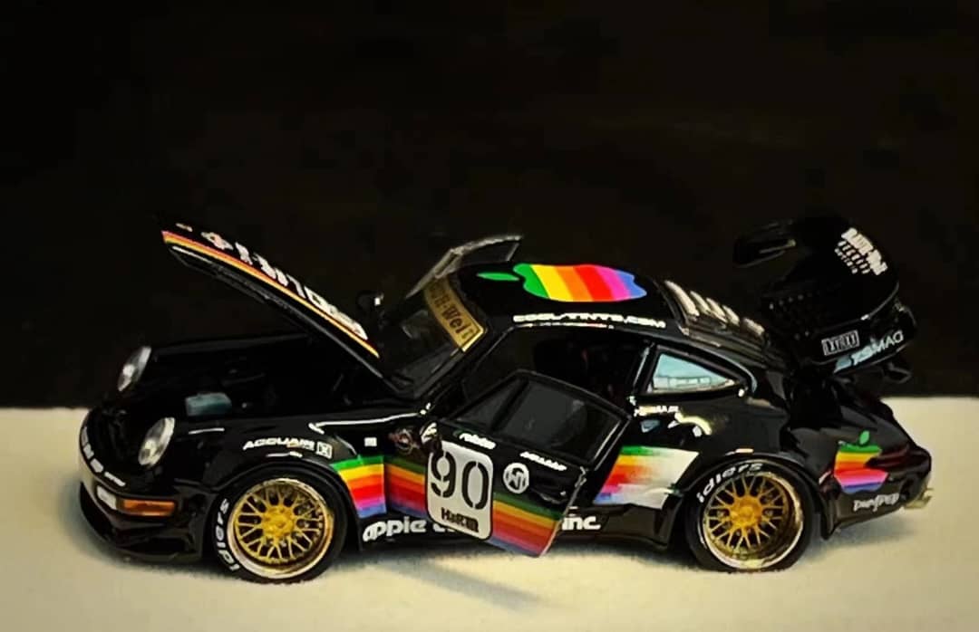 PGM 1/64 RWB 964 GT Wing Black Apple 90# Livery