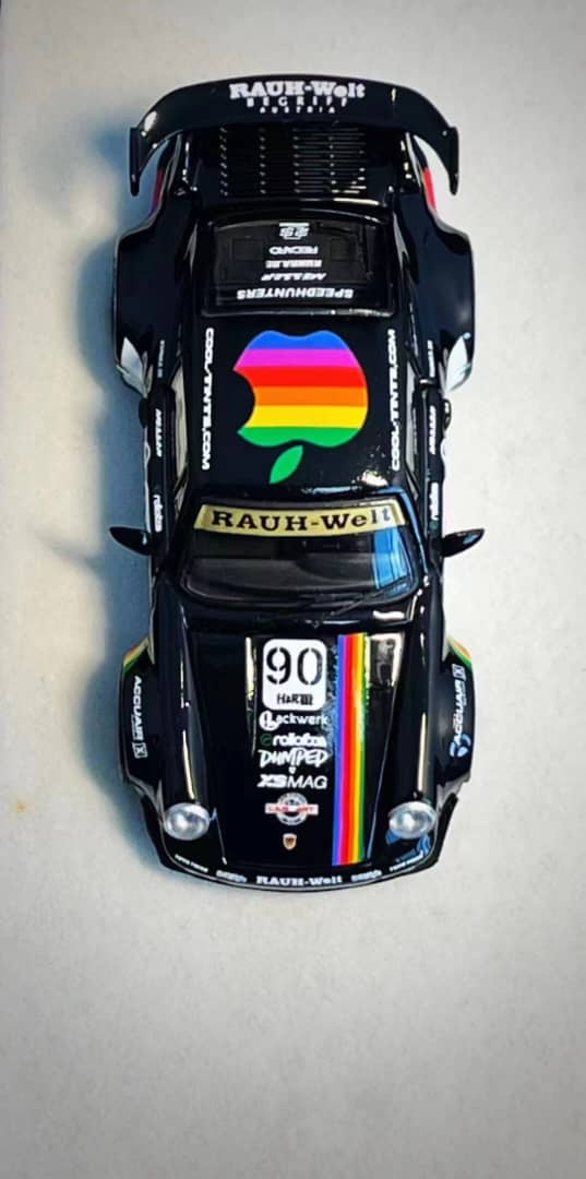 PGM 1/64 RWB 964 GT Wing Black Apple 90# Livery