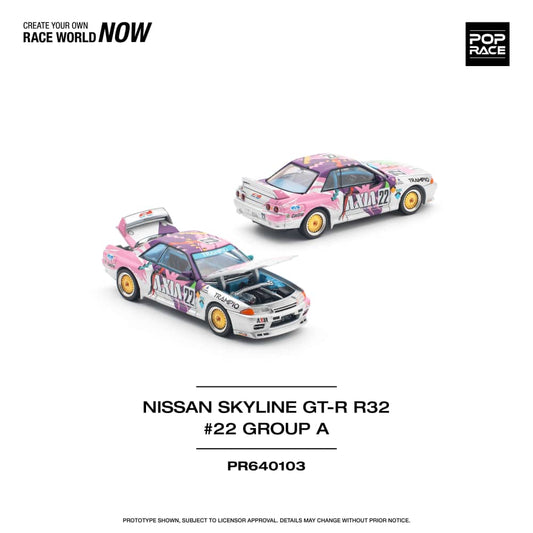 [ETA:  Aug 2025 ] Pop Race 1/64 Nissan Skyline R32 GT-R AXIA 22# Livery