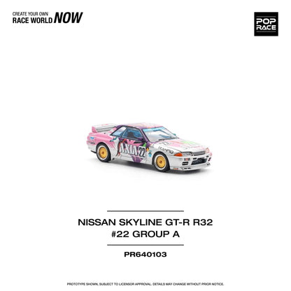 [ETA:  Aug 2025 ] Pop Race 1/64 Nissan Skyline R32 GT-R AXIA 22# Livery