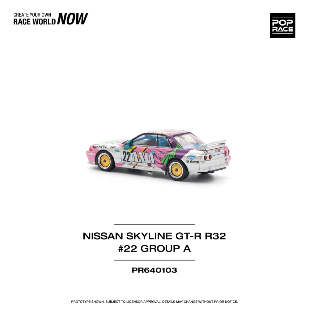 [ETA:  Aug 2025 ] Pop Race 1/64 Nissan Skyline R32 GT-R AXIA 22# Livery