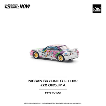 [ETA:  Aug 2025 ] Pop Race 1/64 Nissan Skyline R32 GT-R AXIA 22# Livery