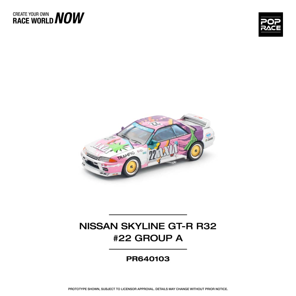 [ETA:  Aug 2025 ] Pop Race 1/64 Nissan Skyline R32 GT-R AXIA 22# Livery