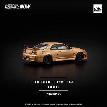 [ETA:  Aug 2025 ] Pop Race 1/64 Skyline R33 GT-R Nismo 400R Gold