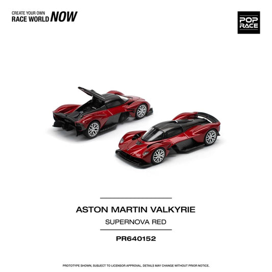 [ETA:  Aug 2025 ] Pop Race 1/64 Aston Martin Valkyrie Supernova Red