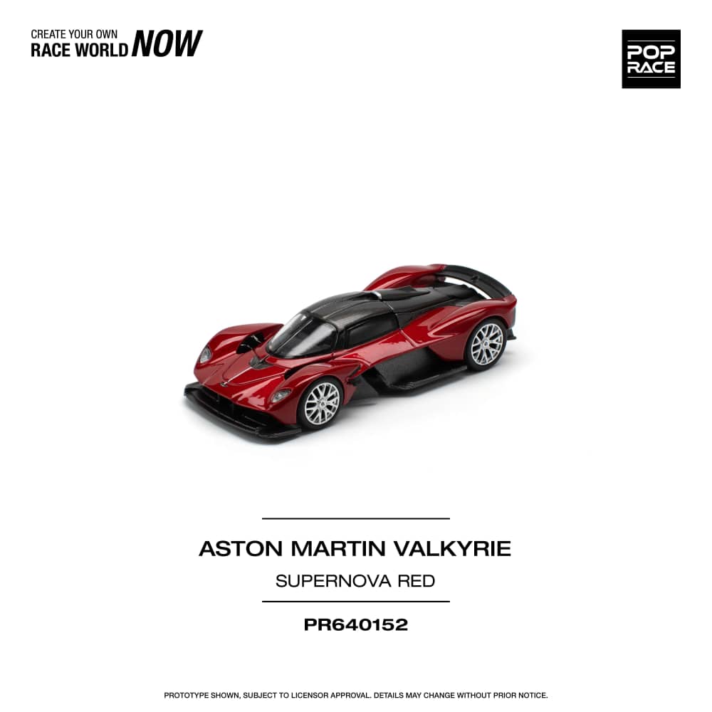 [ETA:  Aug 2025 ] Pop Race 1/64 Aston Martin Valkyrie Supernova Red