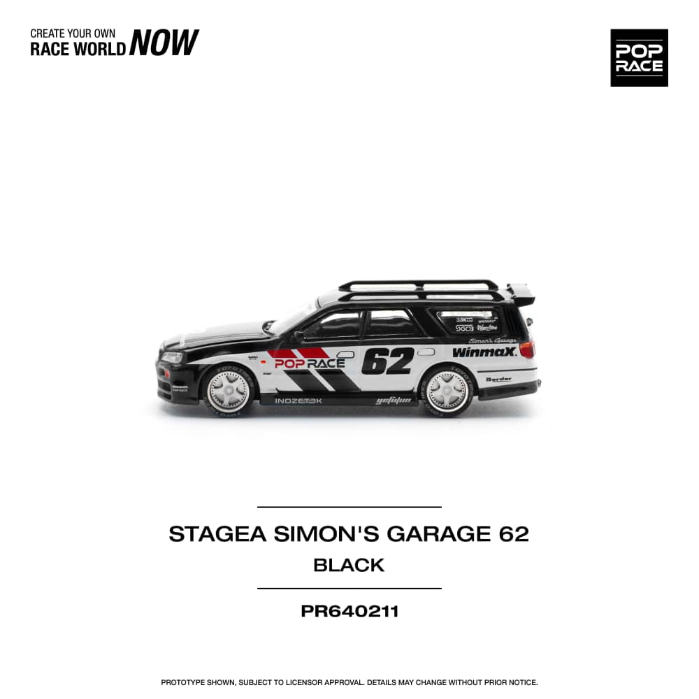 [ETA:  Aug 2025 ] Pop Race 1/64 Stagea WC34 260RS  Simons Garage Livery