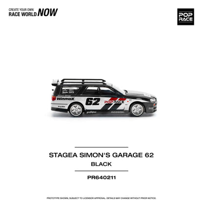 [ETA:  Aug 2025 ] Pop Race 1/64 Stagea WC34 260RS  Simons Garage Livery