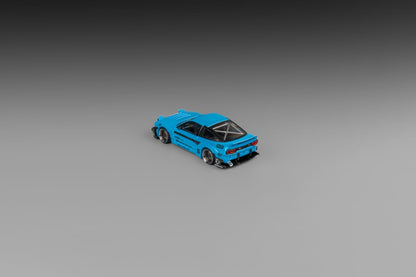 [ETA:  Apr 2025 ] MicroTurbo 1/64 S13 Silvia 180SX Pandem Rocket Bunny  Modified - Metallic Blue (Retractable-Headlight, Visible Engine)