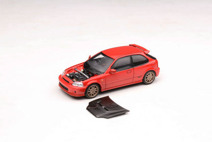 Motorhelix 1/64 Intern Series 1:64 Honda/Spoon/Mugen Civic Type-R EK94 Carbon-Hood
