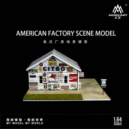 MoreArt 1/64 American Factory Theme with LED Light