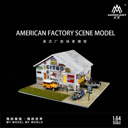 MoreArt 1/64 American Factory Theme with LED Light