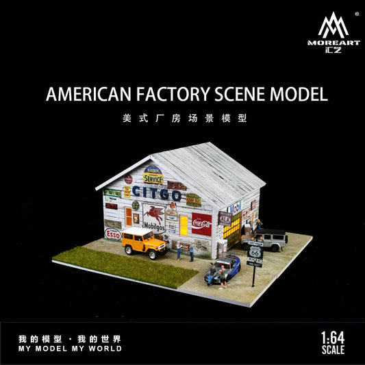 MoreArt 1/64 American Factory Theme with LED Light