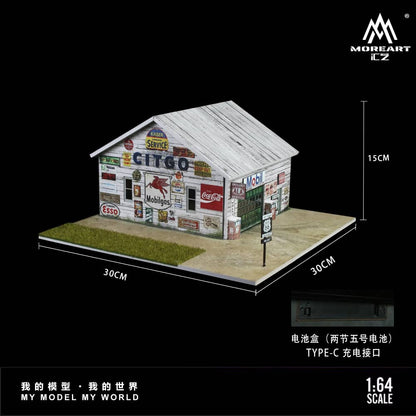 MoreArt 1/64 American Factory Theme with LED Light