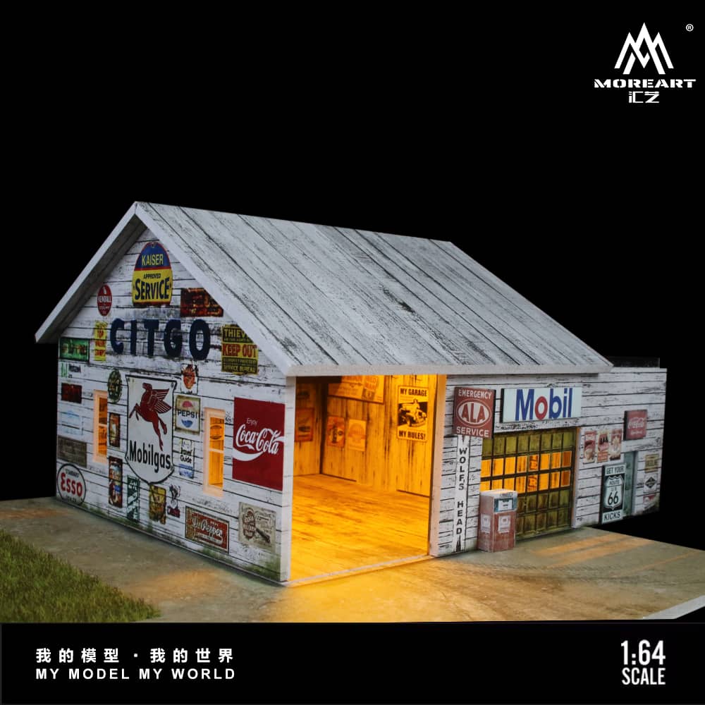 MoreArt 1/64 American Factory Theme with LED Light
