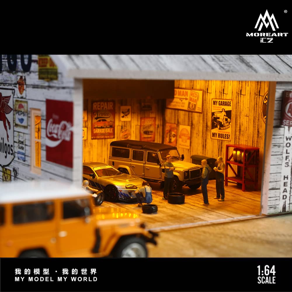 MoreArt 1/64 American Factory Theme with LED Light