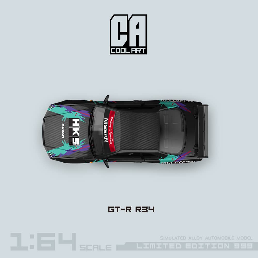 Cool Art 1/64 Skyline GT-R R34 NISMO Z-Tune HKS