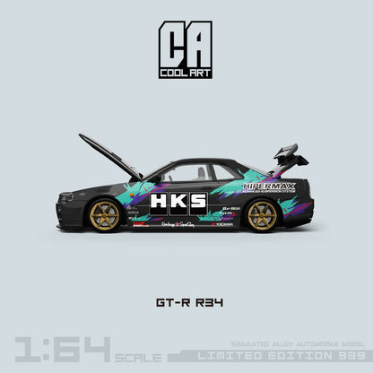 Cool Art 1/64 Skyline GT-R R34 NISMO Z-Tune HKS
